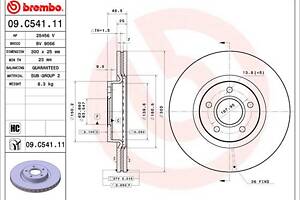 Тормозной диск FORD KUGA / FORD TRANSIT CONNECT / FORD TRANSIT CONNECT V408 2012- г.