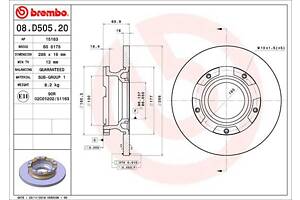 Тормозной диск FORD TRANSIT V363 (FCD, FDD) / FORD TOURNEO CUSTOM V362 (F3) 2012- г.