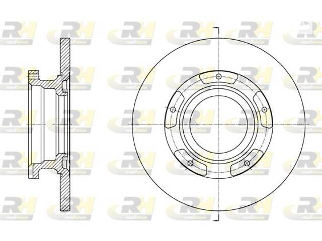 Тормозной диск FORD TRANSIT V363 (FCD, FDD) / FORD TOURNEO CUSTOM V362 (F3) 2012- г.