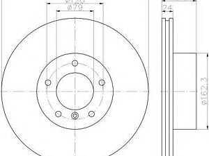 Тормозной диск HELLA PAGID 8DD355115381 на BMW 1 (F20)