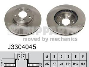 Тормозной диск HONDA FR-V (BE) / HONDA CR-V (RD_) / HONDA STREAM (RN) 2000-2012 г.