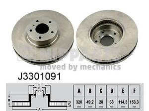 Тормозной диск INFINITI G / INFINITI EX / INFINITI M45 / INFINITI M35 2002-2014 г.