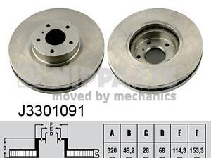 Тормозной диск INFINITI G / INFINITI EX / INFINITI M45 / INFINITI M35 2002-2014 г.