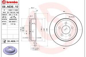 Тормозной диск JEEP CHEROKEE (KJ) / JEEP WRANGLER (TJ) 1996-2008 г.