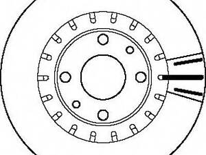 Тормозной диск JURID 562121J на LADA CARLOTA (2108, 2109, 2115)