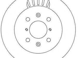 Тормозной диск JURID 562308JC на OPEL AGILA (A) (H00)