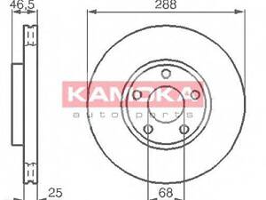 Тормозной диск KAMOKA 103640 на AUDI 100 седан (4A, C4)