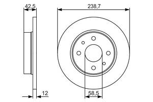 Тормозной диск LADA 1200-1500 / LADA 110 (2110) / ZAZ TAVRIA (1102) 1973-2013 г.