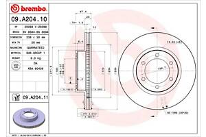 Тормозной диск LEXUS GX (_J12_) / TOYOTA 4 RUNNER (_N21_) 2001-2010 г.