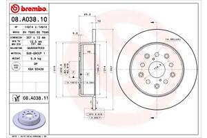 Тормозной диск LEXUS IS (_E1_) / LEXUS GS (_S16_) / LEXUS SC (UZZ40_) 1997-2010 г.