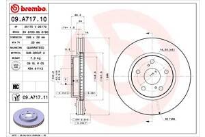 Тормозной диск LEXUS IS (_E2_) / LEXUS IS C (GSE2_) 2003-2013 г.