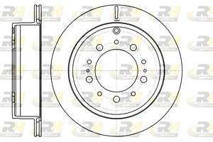 Тормозной диск LEXUS LX (_J2_) / TOYOTA LAND CRUISER 200 (_J2_) 2007- г.