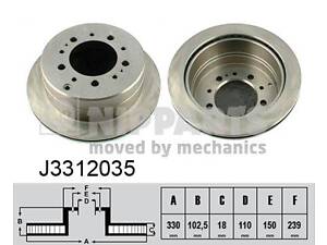 Тормозной диск LEXUS LX (UZJ100) / TOYOTA LAND CRUISER (_J7_) 1984-2008 г.