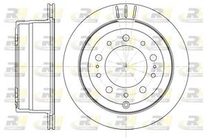 Тормозной диск LEXUS LX (UZJ100) / TOYOTA LAND CRUISER 100 (_J1_) 1997-2008 г.