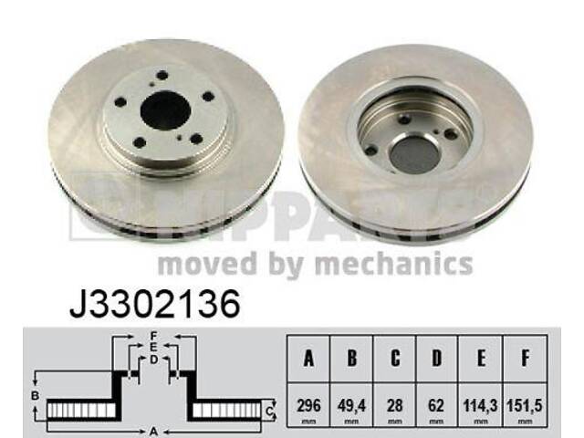 Тормозной диск LEXUS RX (MCU15) 1998-2008 г.