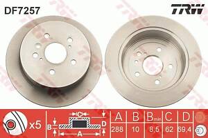 Тормозной диск LEXUS RX (_U3_) / TOYOTA HARRIER (_U1_) 1997-2013 г.