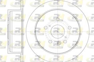 Тормозной диск LEXUS RX (_U3_) / TOYOTA HIGHLANDER / KLUGER (_U2_) 2000-2010 г.