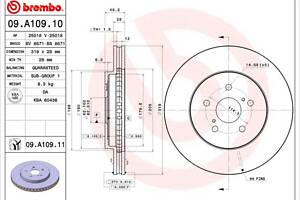 Тормозной диск LEXUS RX (_U3_) / TOYOTA HARRIER (_U3_) 2000-2013 г.