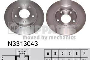 Тормозной диск MAZDA 3 (BP_) / MAZDA CX-3 (DK) / MAZDA CX-30 (DM) 2013-2019 г.