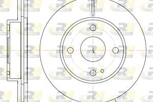 Тормозной диск MAZDA DEMIO (DW) / MAZDA 323 C (BA) / MAZDA 323 F (BG) 1987-2003 г.