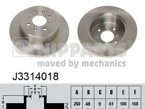 Тормозной диск MG MG ZS / MG MG ZR / HONDA CIVIC (EJ, EK) 1994-2006 г.