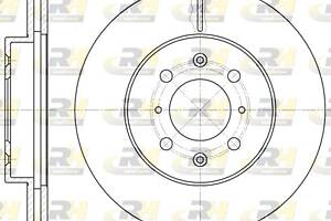 Тормозной диск MG MG ZS / MG MG ZR / ROVER COUPE / ROVER 45 (RT) 1987-2014 г.