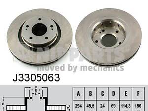 Тормозной диск MITSUBISHI ASX (GA_W_) / PEUGEOT 4007 (VU_, VV_) 2001-2013 г.