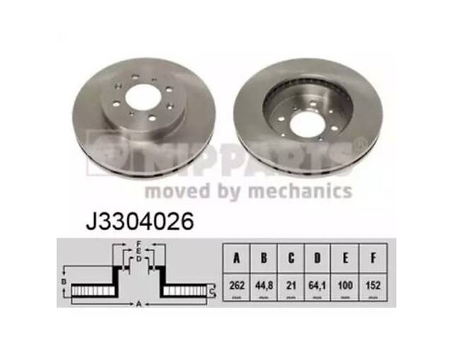 Тормозной диск на 200, 25, 400, 45, CR-X, Civic, Coupe, Insight, Jazz, Orthia, Streetwise, ZS