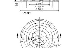 Гальмівний диск на 9-3, 9-3X, BLS, Signum, Vectra C