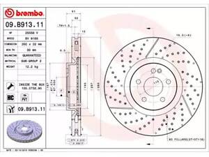 Гальмівний диск 09b91311