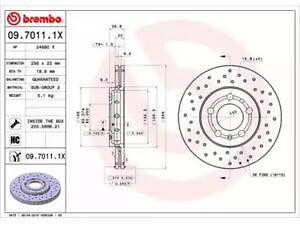 Гальмівний диск на A1, A2, A3, Bora, Cordoba, Fabia, Fox, Golf, Ibiza, Леон, Octavia, Polo, Rapid, Roomster, Toledo