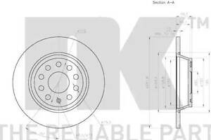 Гальмівний диск A3, Alhambra, Altea, Altea XL, Eos, Golf, Jetta, Leon, Octavia, Passat B6, Passat B7, Passat CC, Q3...