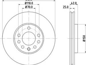 Гальмівний диск Astra G, Astra H, Combo, Corsa C, Meriva, Zafira, Zafira A, Zafira B