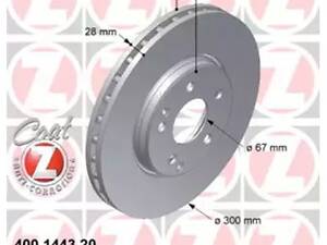 Тормозной диск на C-Class, CLC-Class, CLK-Class, Crossfire, E-Class, SLK-Class