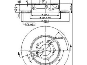 Тормозной диск на C-Class, CLC-Class, CLK-Class, E-Class, SLK-Class