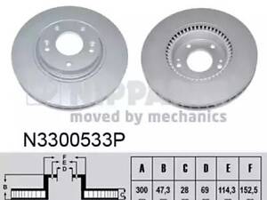 Тормозной диск на Carens, I40, IX35, Optima, Sonata, Sportage, Tucson