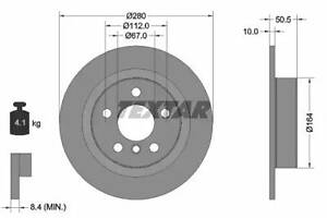 Гальмівний диск Clubman, Countryman, I3, Seria 2, X1