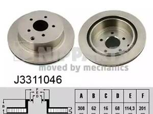 Гальмівний диск EX, Elgrand, FX, G, M, Murano, Q50, Q60, Q70, QX50