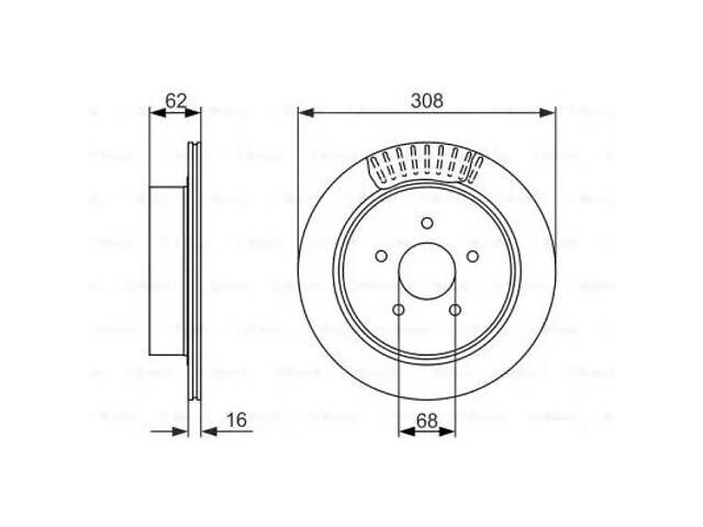 Тормозной диск на FX, M, Murano, Q50, Q60, Q70