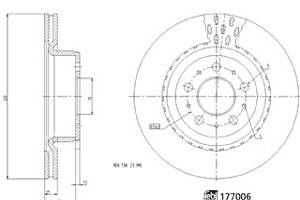 Тормозный диск 177006