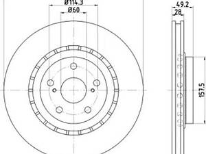 Тормозной диск на NX, RX, Rav 4