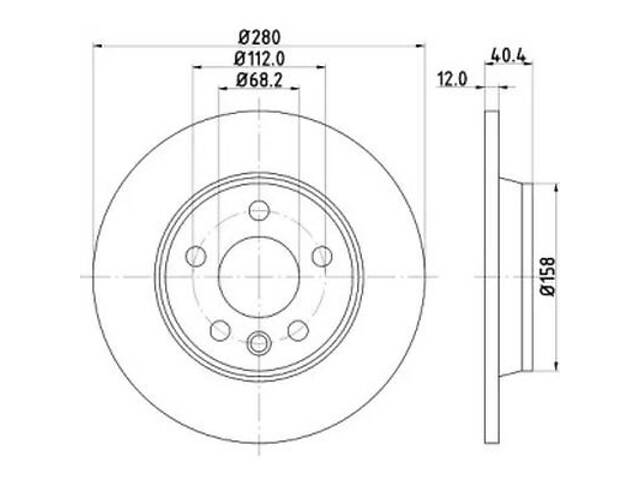 Тормозной диск на Transporter T4 - Фото 4