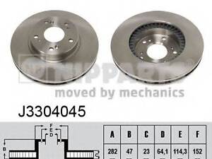 Тормозной диск NIPPARTS J3304045 на HONDA CR-V I (RD)