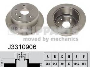 Тормозной диск NIPPARTS J3310906 на DAEWOO KONDOR (KLAV)