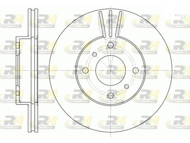 Тормозной диск NISSAN 200SX (S13) / NISSAN ALMERA (N16) 1988-2006 г.