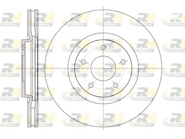 Тормозной диск NISSAN JUKE (F15) / NISSAN X-TRAIL (T31) 2006-2019 г.