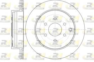 Тормозной диск NISSAN PATHFINDER (R51) 2005-2012 г.