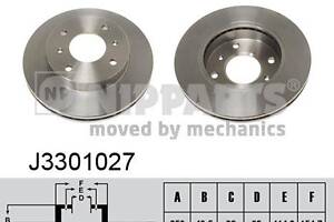 Тормозной диск NISSAN PRAIRIE (M10, NM10) / NISSAN BLUEBIRD (T72, T12) 1980-2000 г.