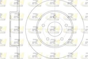 Тормозной диск NISSAN PRIMERA (P12) / NISSAN ALMERA TINO (V10) 1998-2006 г.