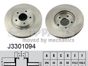 Тормозной диск NISSAN ROGUE / NISSAN JUKE (F15) / NISSAN PULSAR (C13) 2006-2019 г.